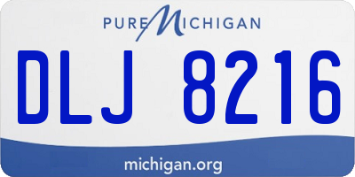 MI license plate DLJ8216