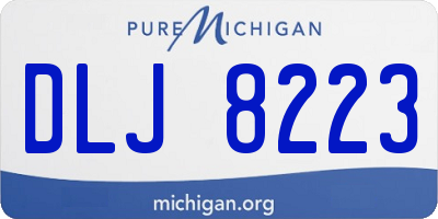 MI license plate DLJ8223