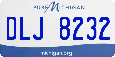 MI license plate DLJ8232