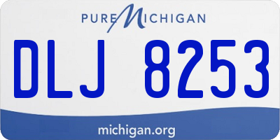 MI license plate DLJ8253