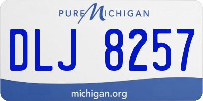 MI license plate DLJ8257