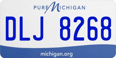 MI license plate DLJ8268