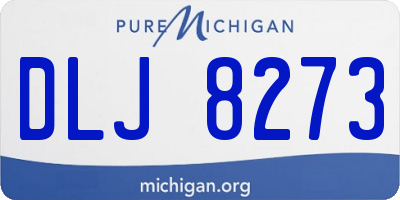 MI license plate DLJ8273