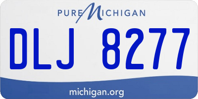 MI license plate DLJ8277