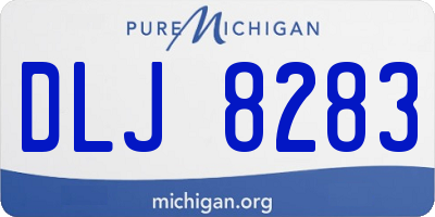 MI license plate DLJ8283