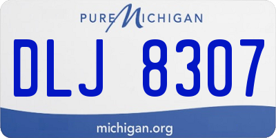 MI license plate DLJ8307