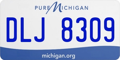 MI license plate DLJ8309