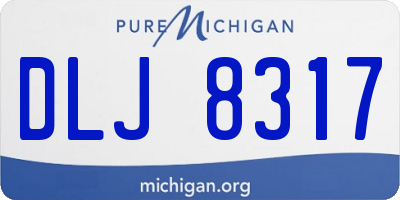 MI license plate DLJ8317