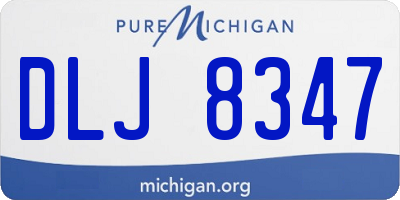 MI license plate DLJ8347