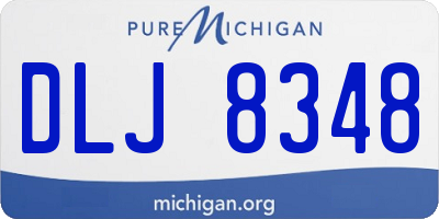 MI license plate DLJ8348