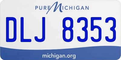 MI license plate DLJ8353