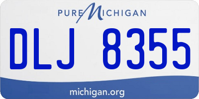 MI license plate DLJ8355