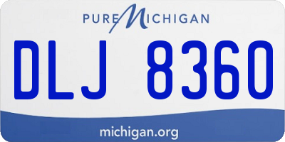 MI license plate DLJ8360