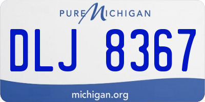 MI license plate DLJ8367
