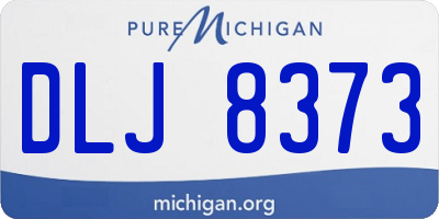 MI license plate DLJ8373