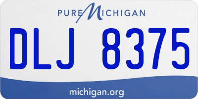 MI license plate DLJ8375