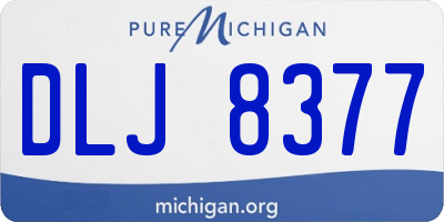 MI license plate DLJ8377