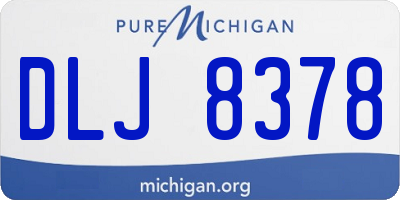 MI license plate DLJ8378