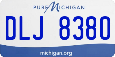 MI license plate DLJ8380