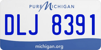 MI license plate DLJ8391