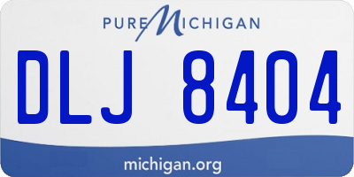 MI license plate DLJ8404