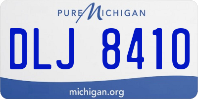 MI license plate DLJ8410