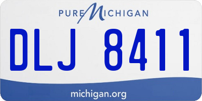 MI license plate DLJ8411