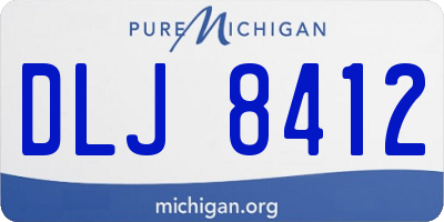 MI license plate DLJ8412