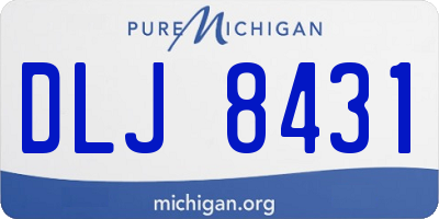 MI license plate DLJ8431