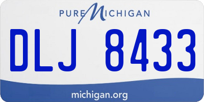 MI license plate DLJ8433