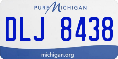 MI license plate DLJ8438