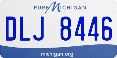 MI license plate DLJ8446