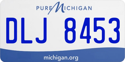 MI license plate DLJ8453
