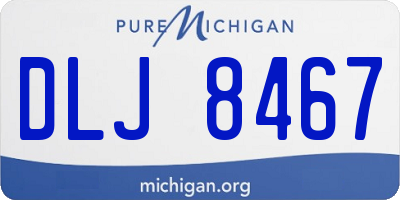 MI license plate DLJ8467