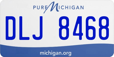 MI license plate DLJ8468