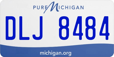 MI license plate DLJ8484