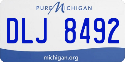 MI license plate DLJ8492