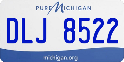 MI license plate DLJ8522