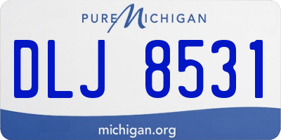 MI license plate DLJ8531