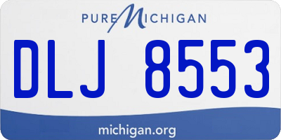 MI license plate DLJ8553