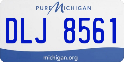 MI license plate DLJ8561