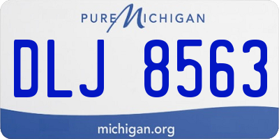 MI license plate DLJ8563