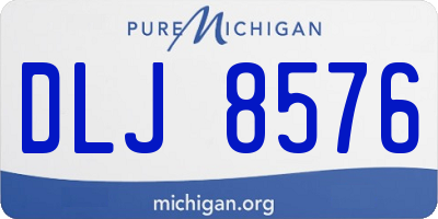 MI license plate DLJ8576