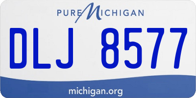MI license plate DLJ8577