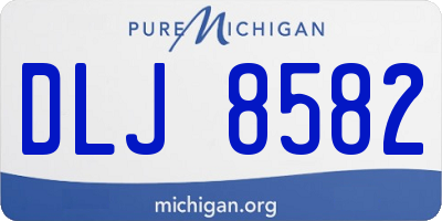 MI license plate DLJ8582