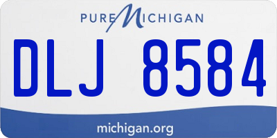 MI license plate DLJ8584