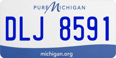 MI license plate DLJ8591
