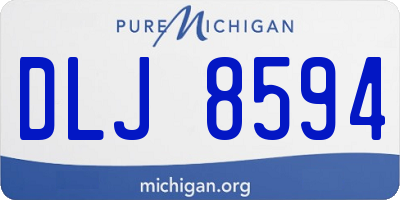 MI license plate DLJ8594