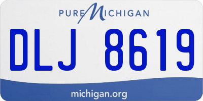 MI license plate DLJ8619
