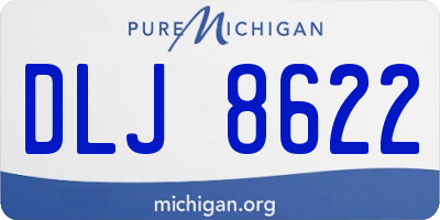 MI license plate DLJ8622